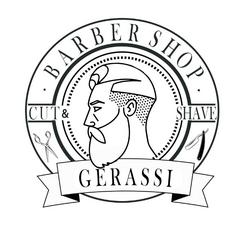 Gerassi barbershop לוגו